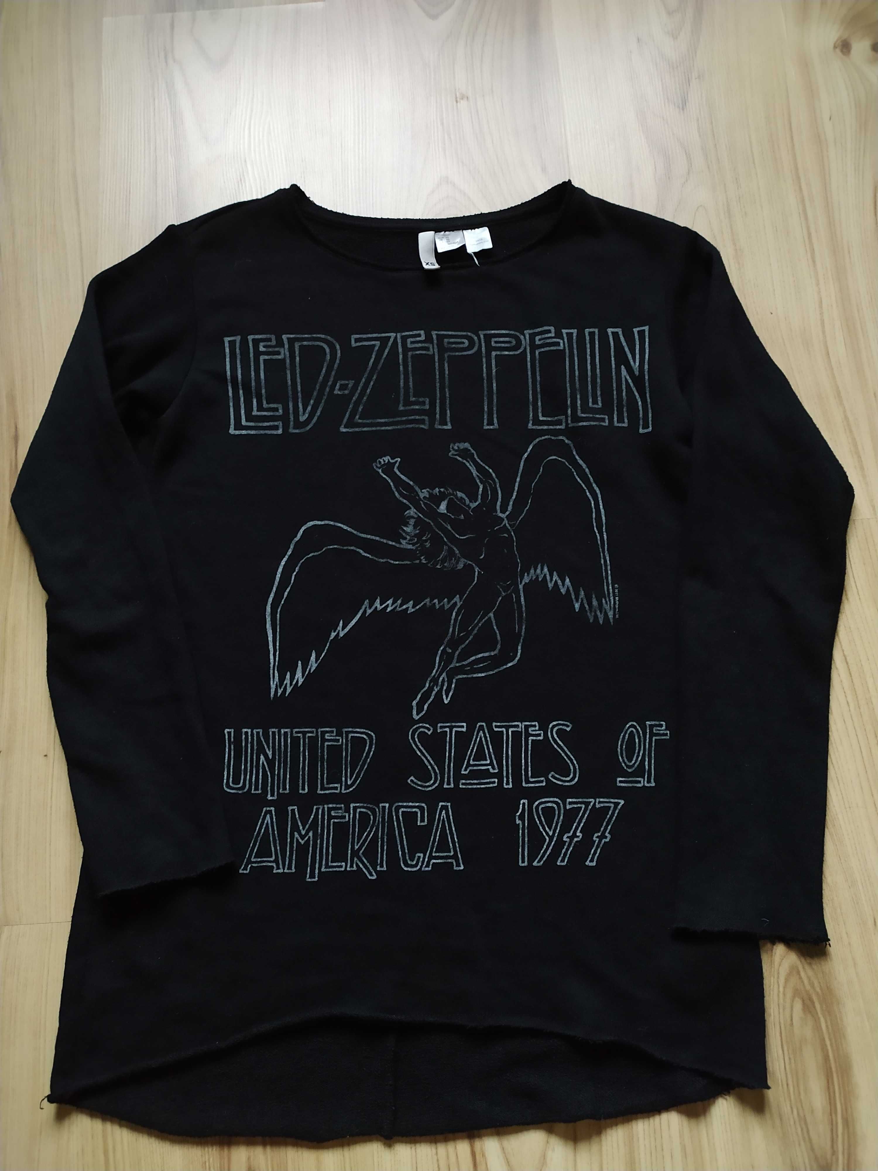 Czarny Longsleeve Led Zeppelin Tour 1977