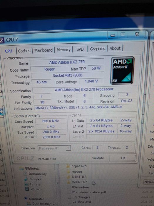 Komputer Retro Windows XP i 7 Athlon X2 10GB RAM Geforce GT 630 Asrock