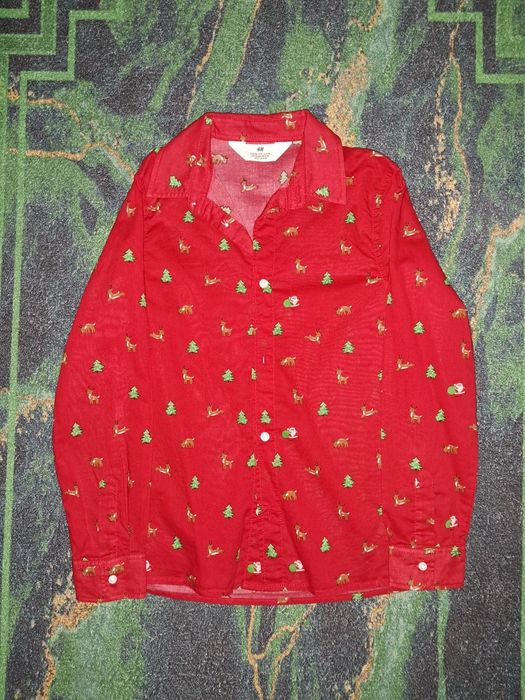 Koszula świąteczna H&M r. 134