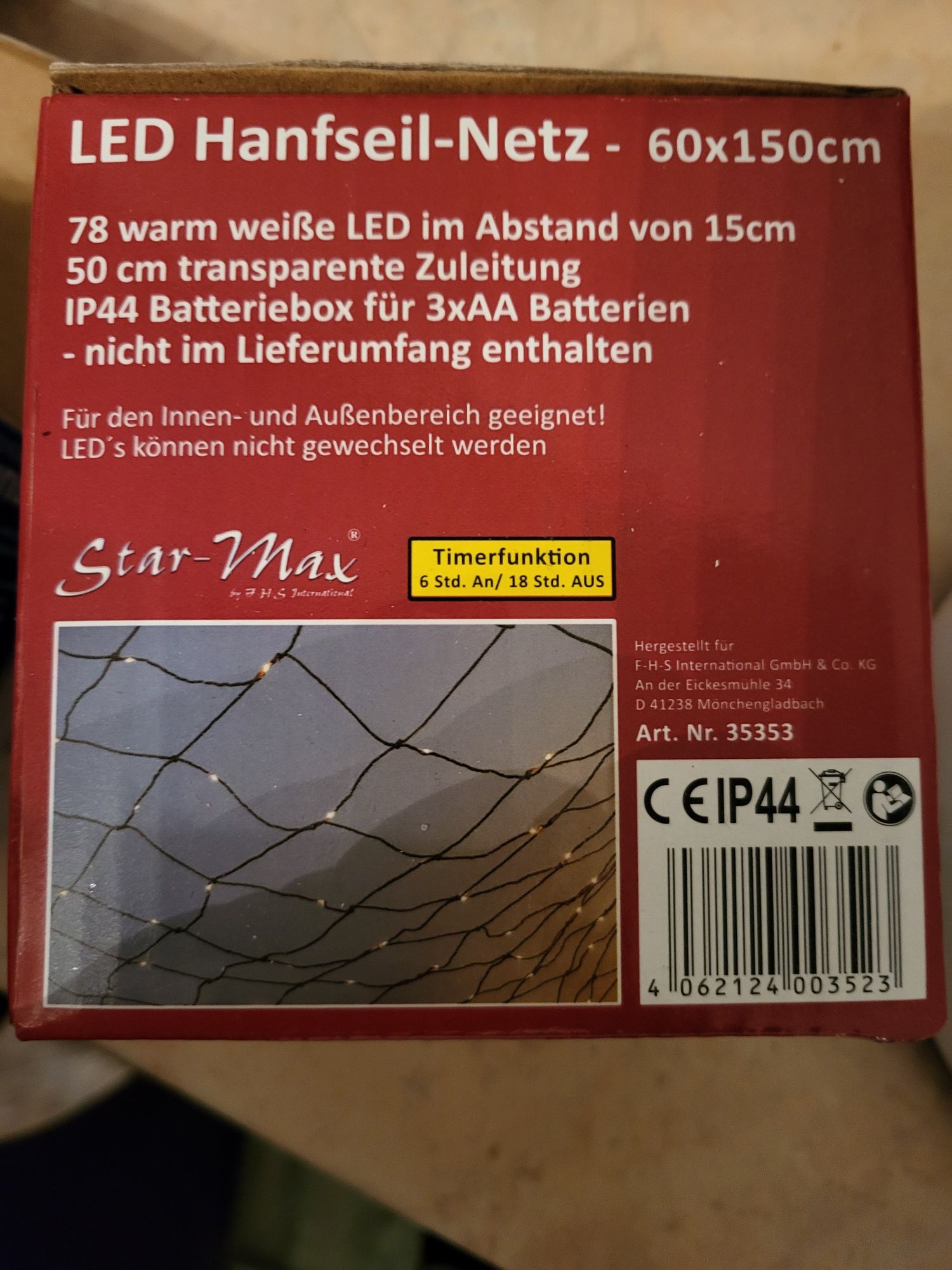 Led Hanfseil-Netz