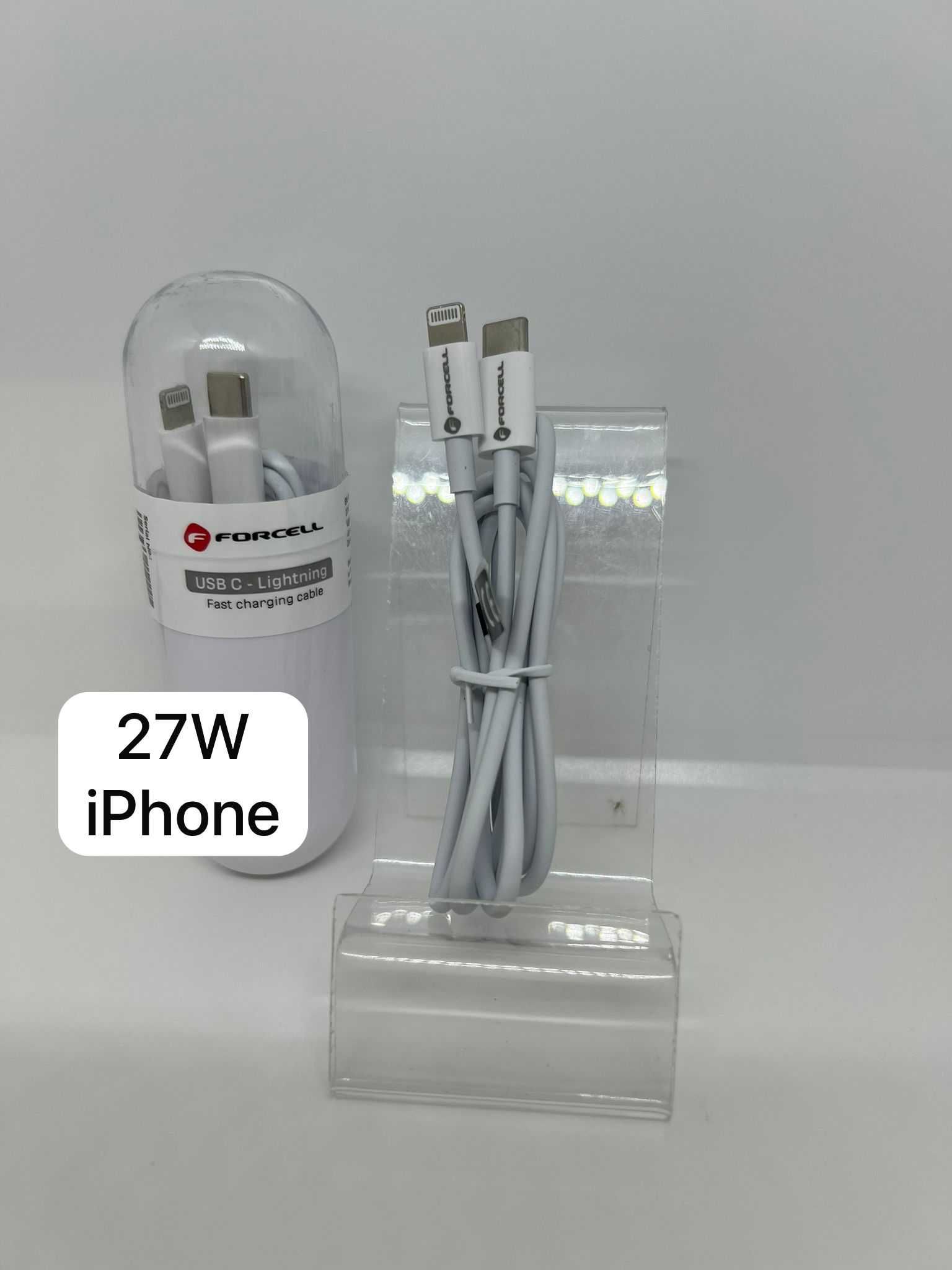 Kabel Typ C do Lightning 8-pin PD PD20W - biały 1 metr FORCELL