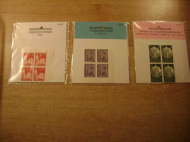Znaczki pocztowe zagraniczne = Zestaw 3 bloki Australia 1962r.