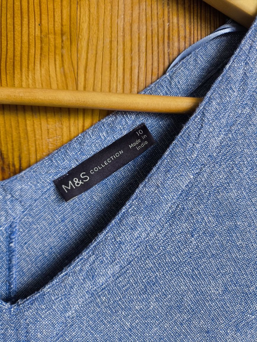 Marks Spencer Collection sukienka midi len lato M 38 L 40