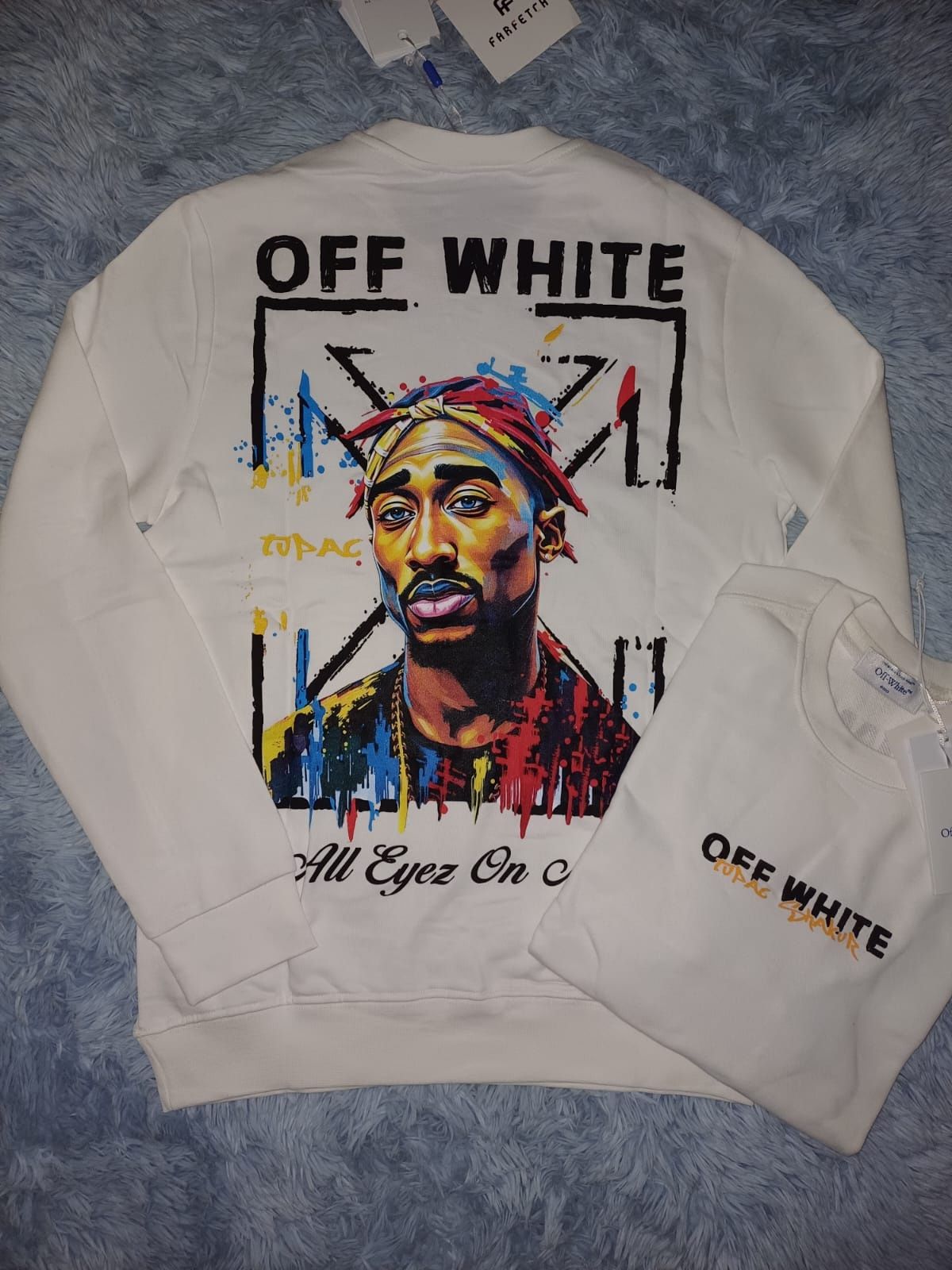 Nowa męska bluza Off White ecru s
