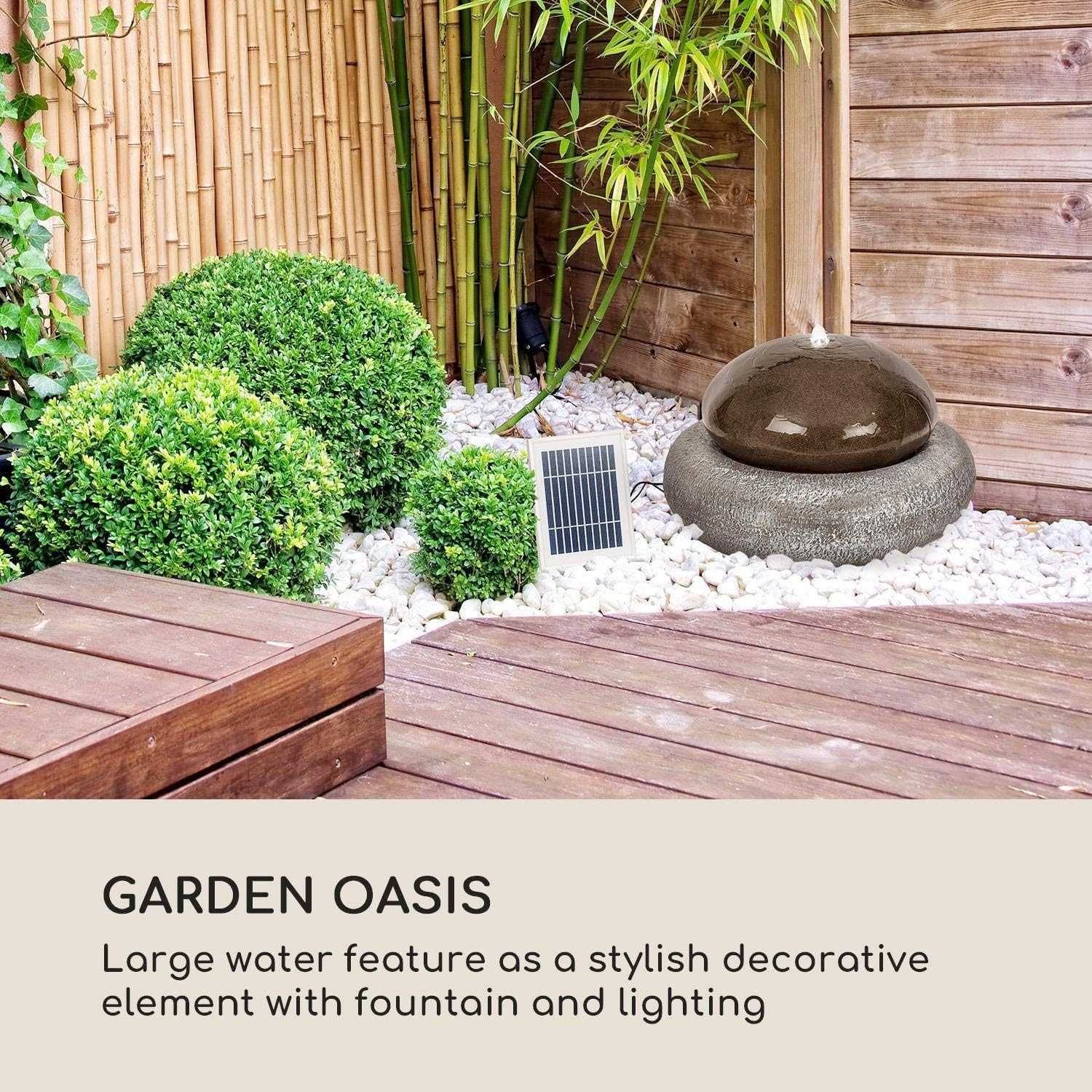 Декоративний садовий фонтан з сонячною батареєю Blumfeldt Ocean Planet