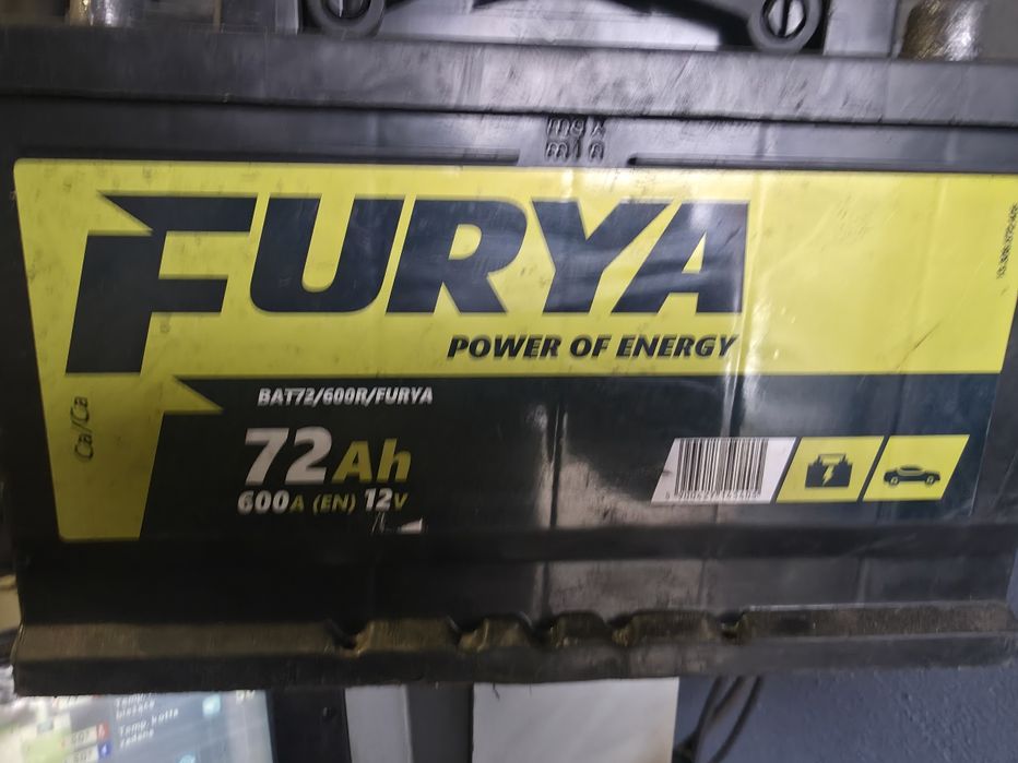 Akumulator Furya 72ah 600a stan bdb.