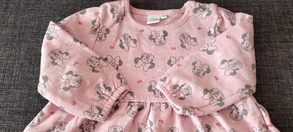 Sukienka dresowa Disney Minnie Mouse rozmiar 80