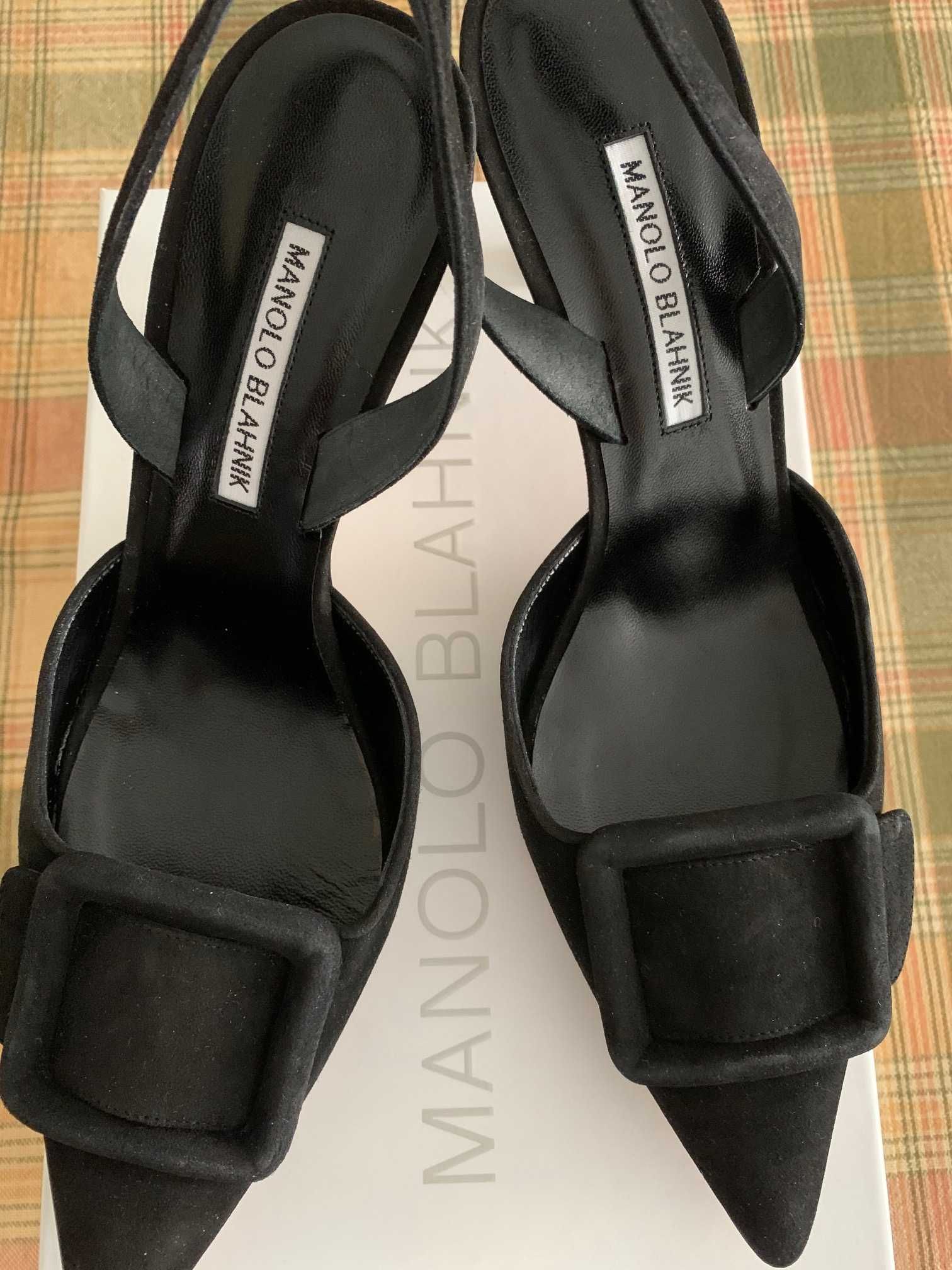 półbuty-skóra naturalna MANOLO BLAHNIK,nowe