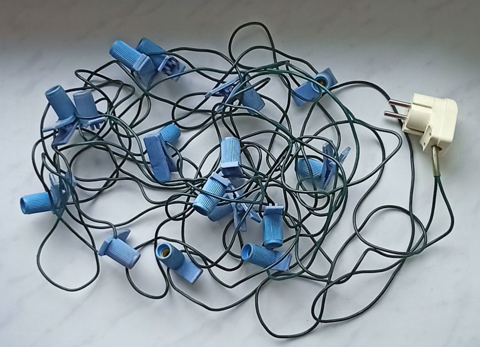 Lampki choinkowe PRL - do naprawy ,na części