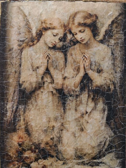 Obrazek dwóch aniołów 18 x 26