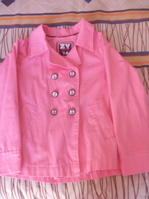 Casaco meia estação Cor de Rosa