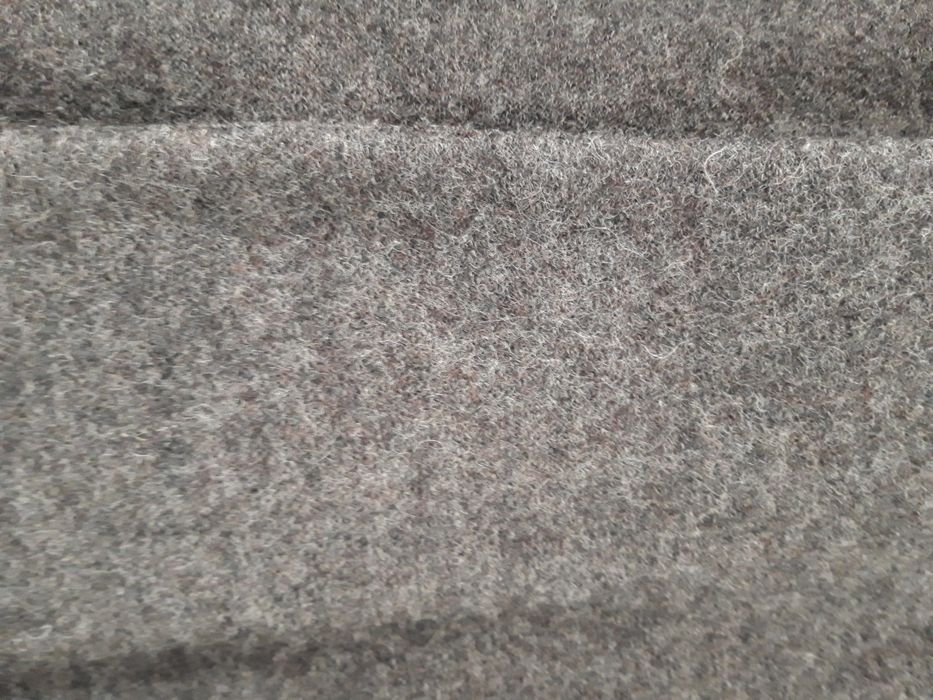 EDINA RONAY wełniany płaszcz/ kardigan z futrem rozm. M