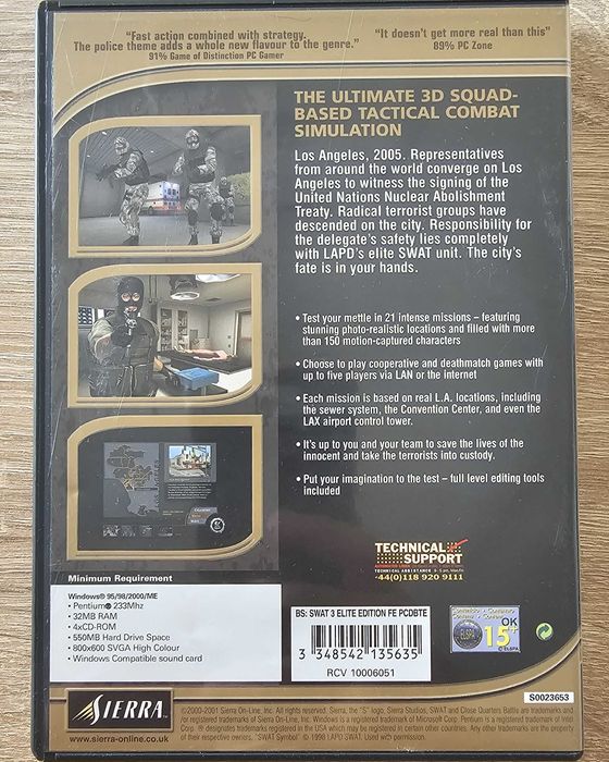 SWAT 3 PC Gra Oryginalny