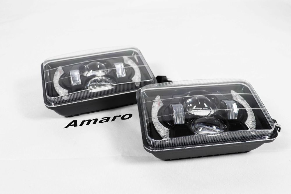 2 Faróis Led/Angel Eyes para Camião/Jipe/Moto (Retangulares) Nº2|NOVOS
