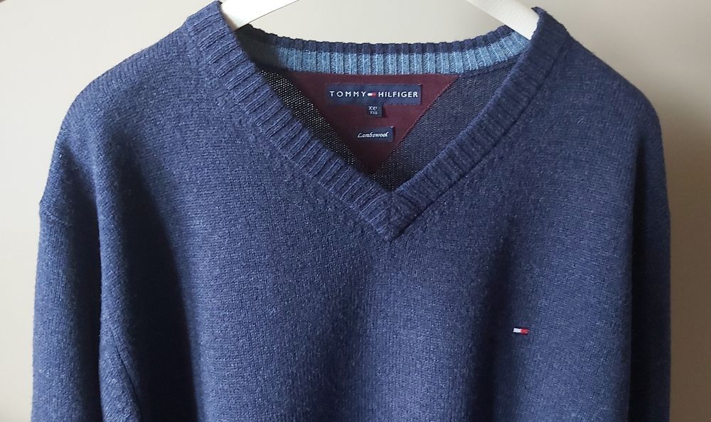 Tommy Hilfiger sweter XXL 100% lambs wool