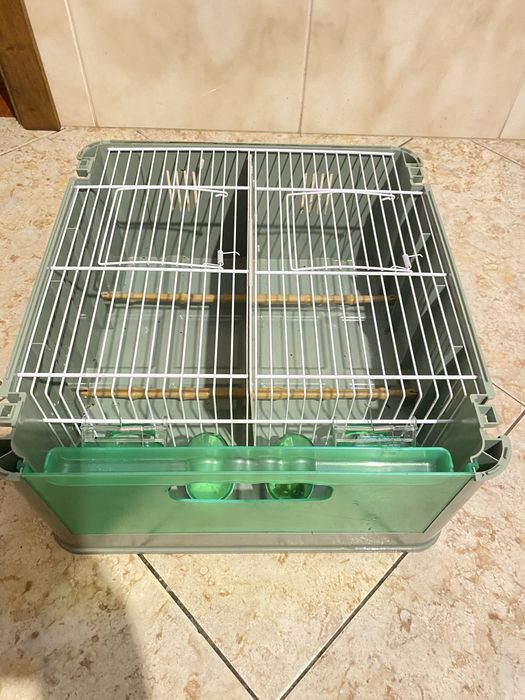 Gaiola de trasporte para canários