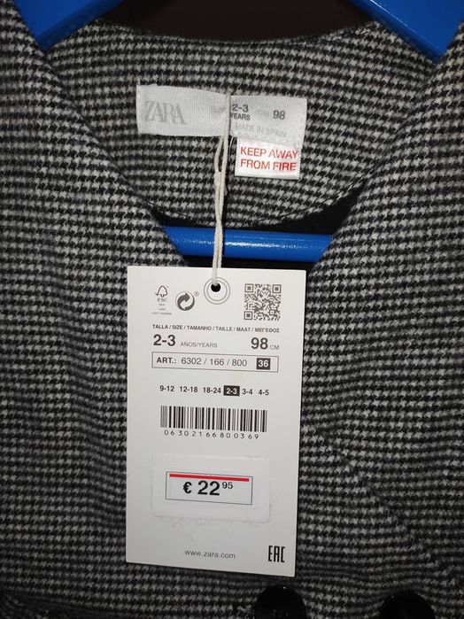 Новое нарядное шикарное платье от Zara (Зара) для девочки 2-3 лет