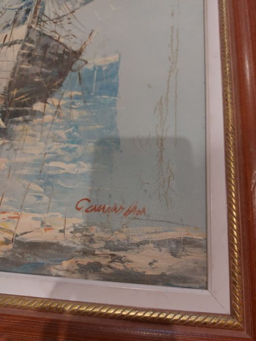 Quadro pintado a óleo
