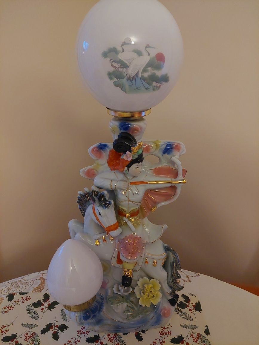 Lampa porcelanowa styl japoński