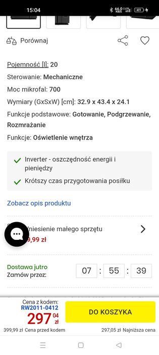 Kuchenka mikrofalowa hisense Nowa!