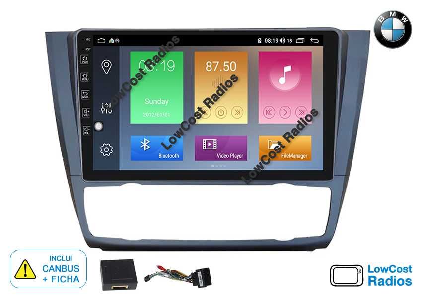 *Auto Rádio Android BMW Série 1 (E81 E82 E87 E88) 2DIN • APPS • WIFI