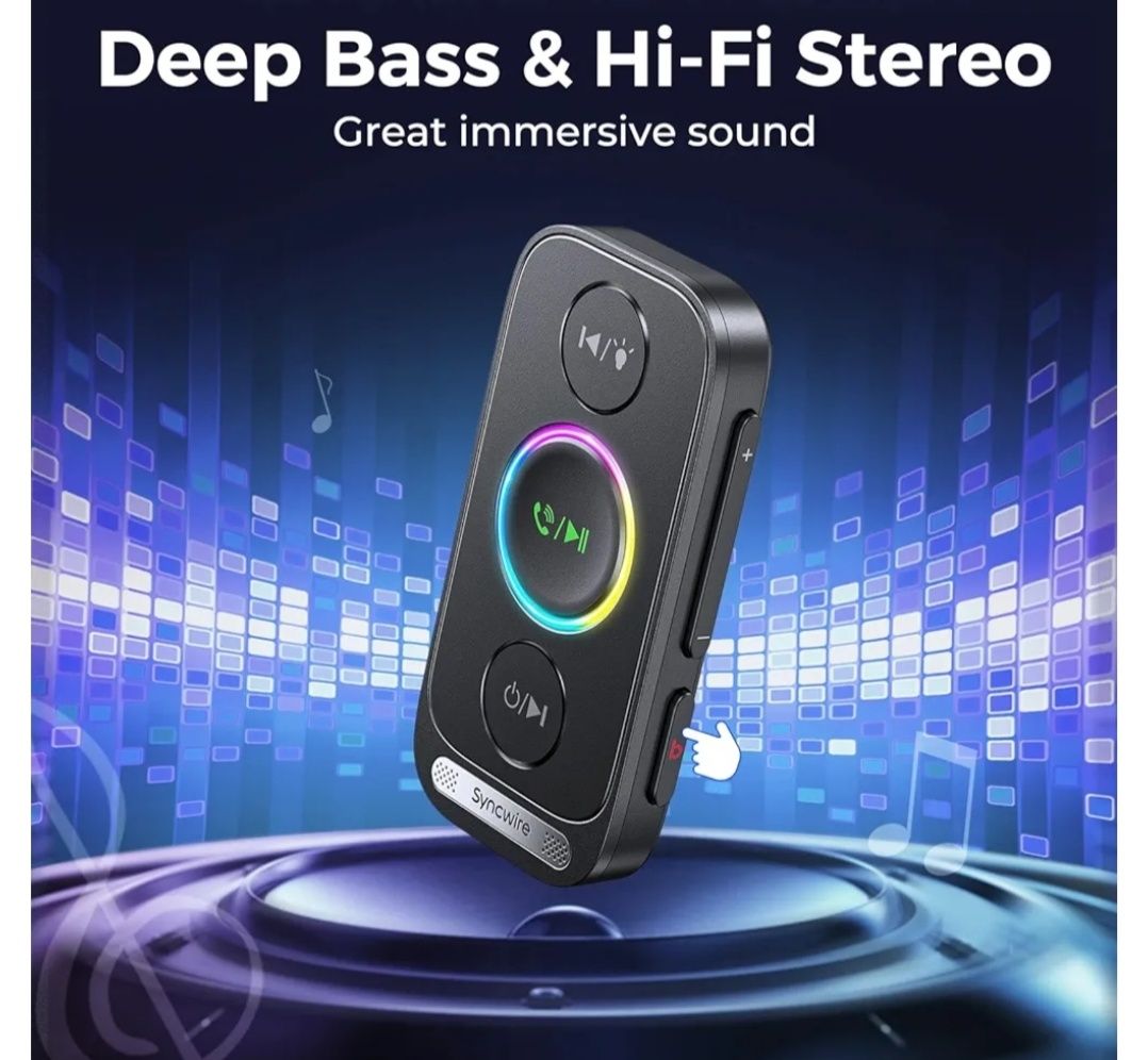 Syncwire Odbiornik Bluetooth 5.4 do samochodu