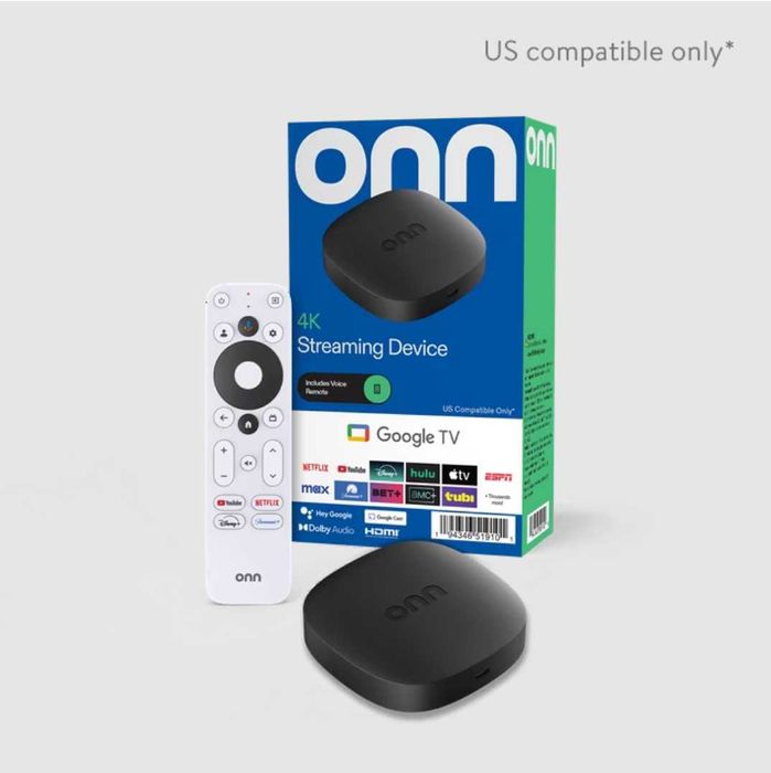 Медиаплеер тв бокс | Onn 4K Streaming | синяя упаковка