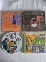 cd duplo Amalia Rodriuges, colectanea de jazz e cafe do Brasil