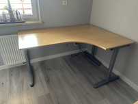 Biurko narożne Ikea Galant + kontenerek na kółkach