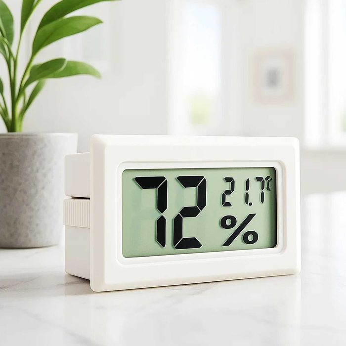 Higrometr termometr cyfrowy LCD 2w1 do pomiaru wilgotności temperatury