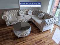 PRODUCENT Naroznik chesterfield glamour kryształki NR.10
