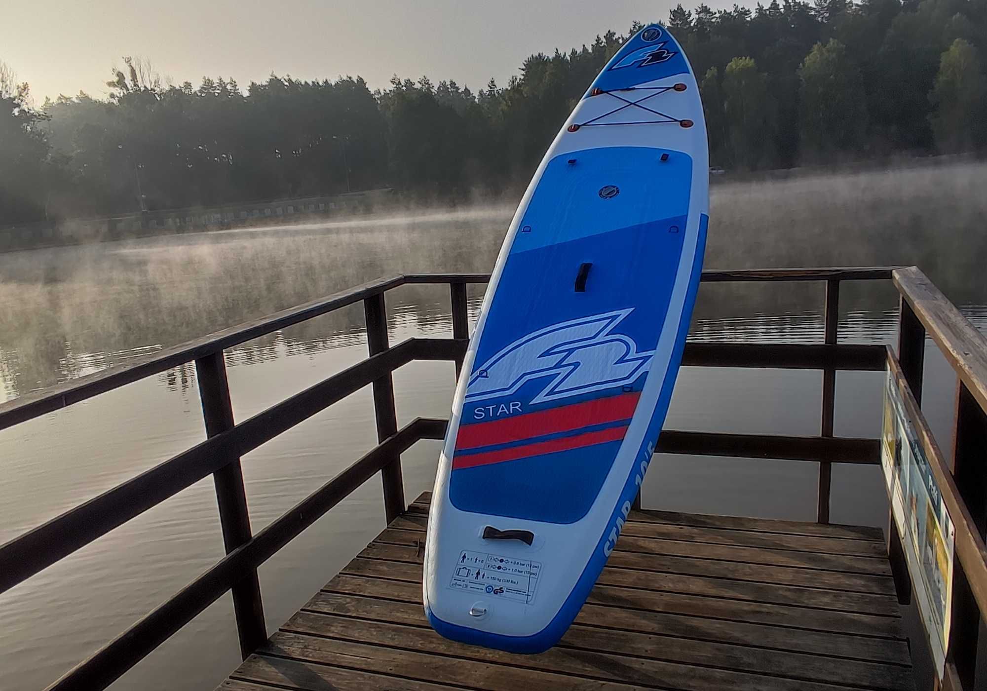 Deska SUP F2 pompowana 320cm pływania Paddle-Board 2komory 150kg NOWA