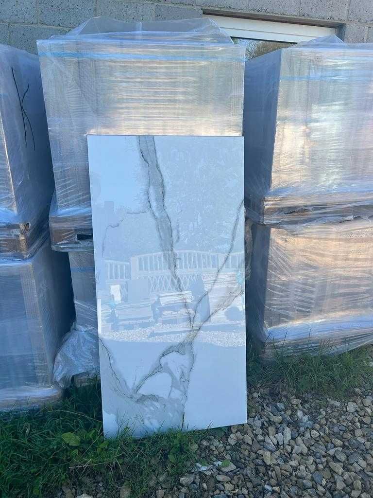 Płytki Gres Podłogowy Ścienny ALASKA WHITE 60x120 Poler