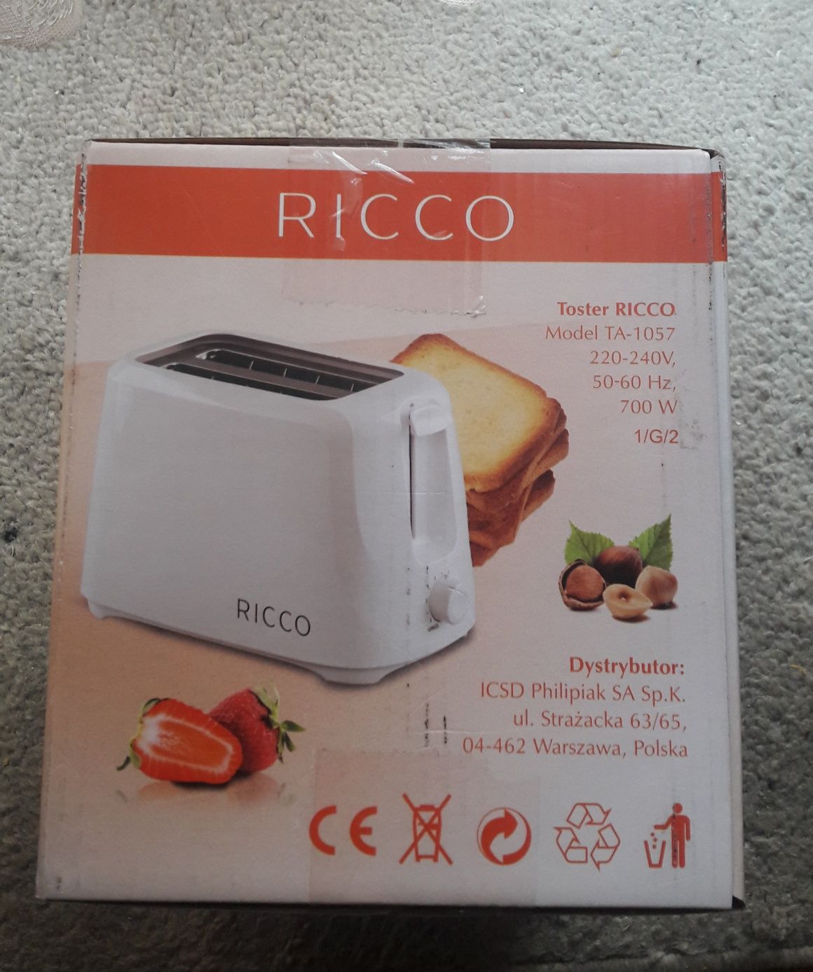 Toster Ricco nowy