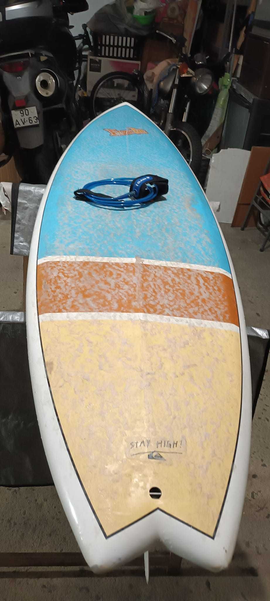 Epoxy nsp 7.2 Malibu evolution funboard prancha de surf fins Torq FCS