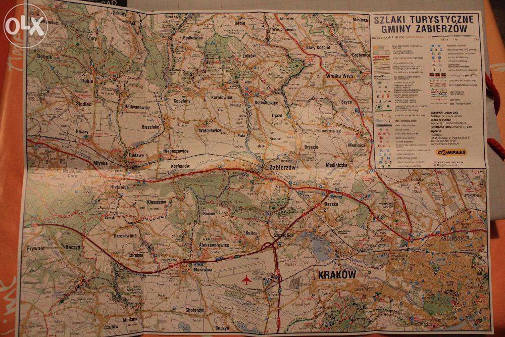 Gmina Zabierzów-mapa-szlaki turystyczne-865