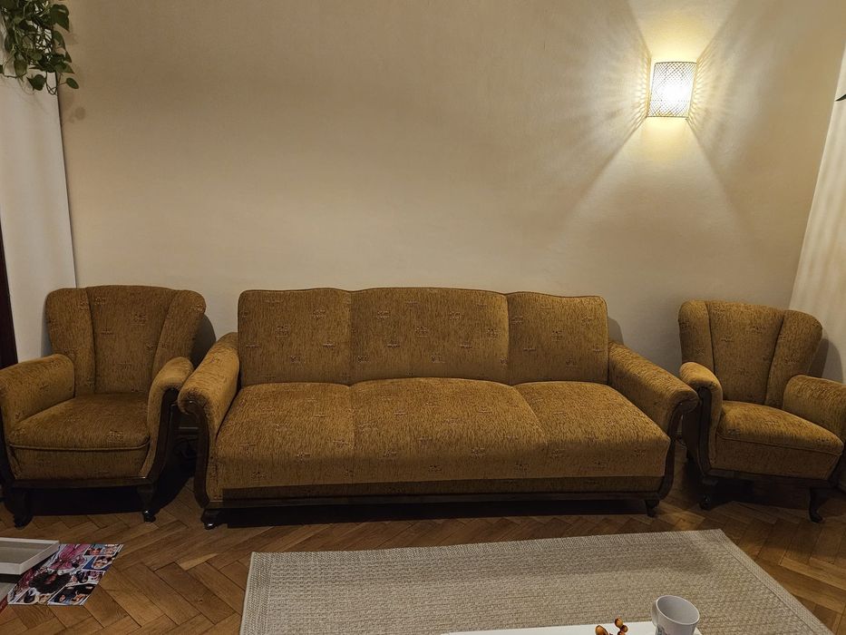 Zestaw mebli kanapa i 2 fotele bardzo dobry stan