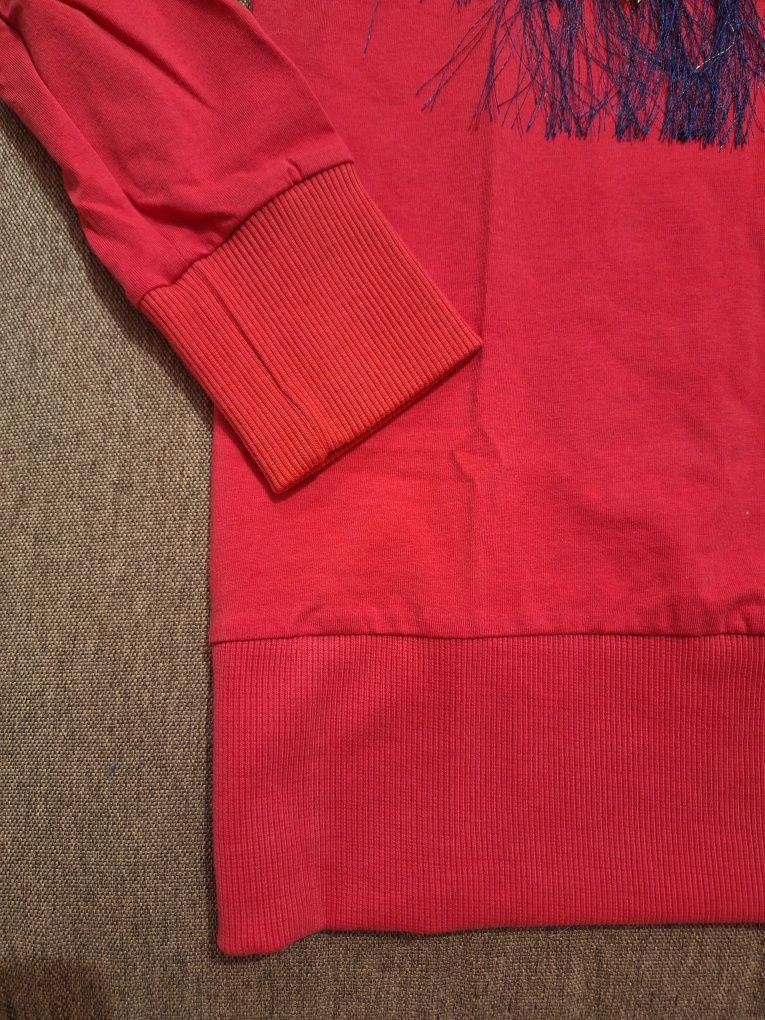 Bluza 128 coccodrillo z frędzlami, bawełna elastan