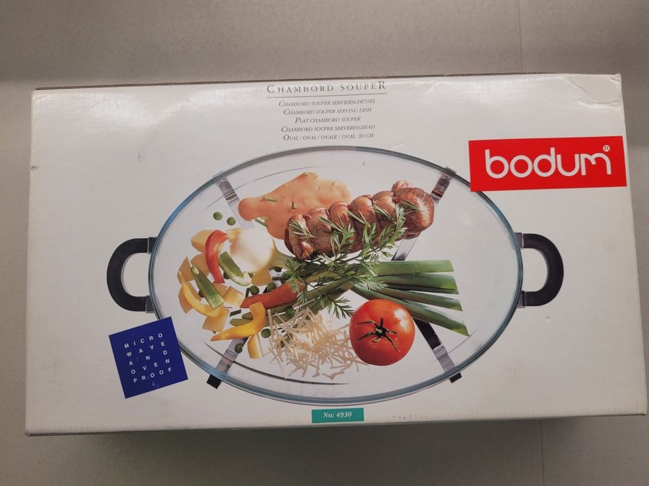 Pyrex com suporte da Bodum