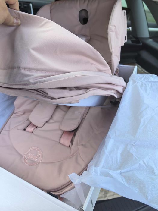 Cybex Priam 4.0 peach pink tapicerka seat pack
