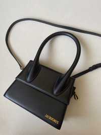 Оригінальна сумка чорна Jacquemus Grand Leather Le Chiquito