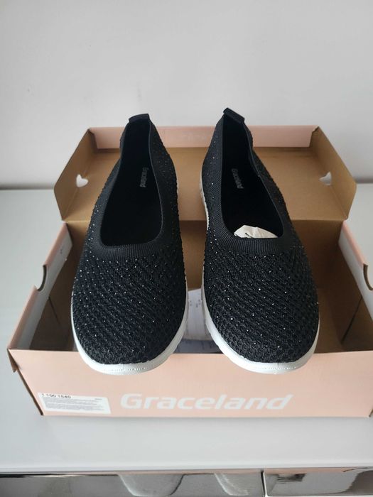 Tenisówki trampki mokasyny damskie rozm.40 deichmann NOWE z paragonem