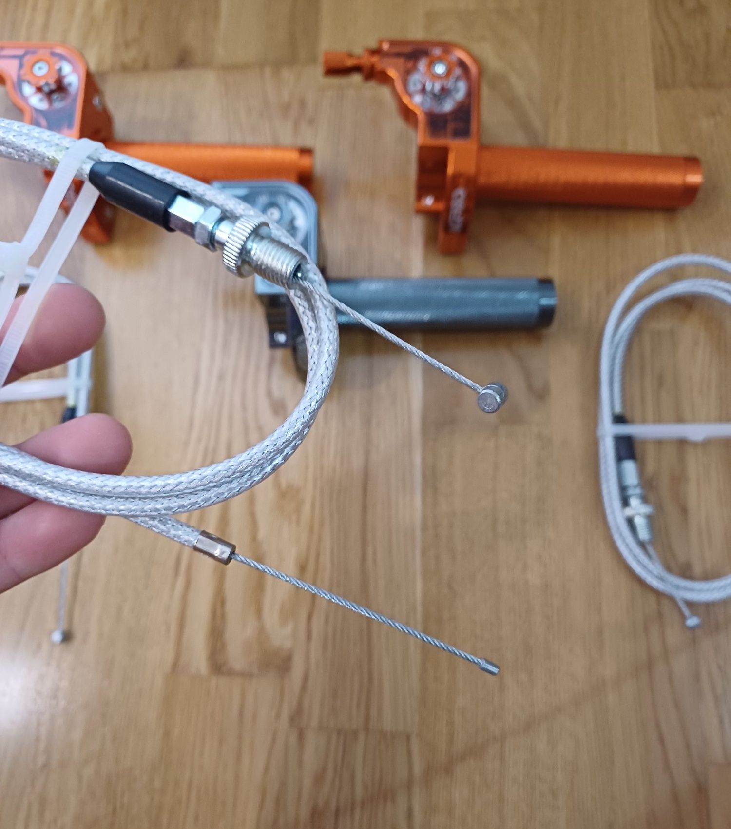короткоходная ручка газа Acerbis + трос газа