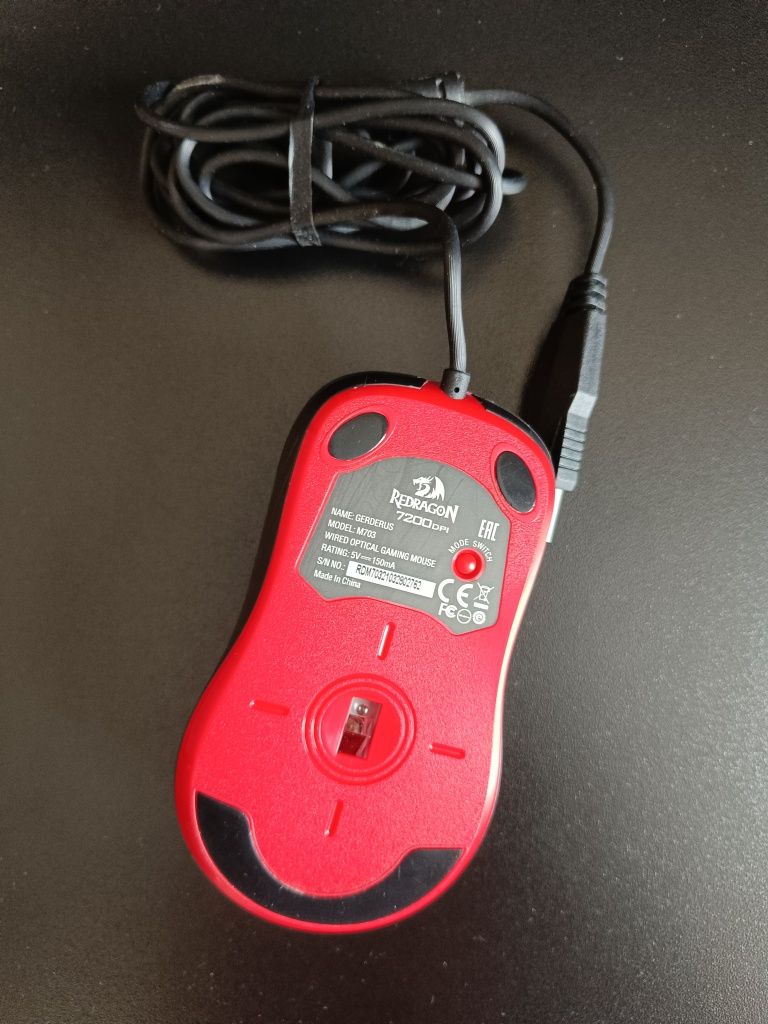 Myszka przewodowa, gamingowa Genesis Krypton 555+myszka redragon