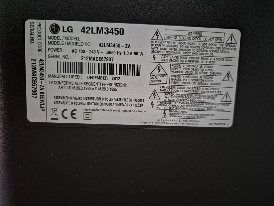 Telewizor tv LG42 cale stan bdb 3D