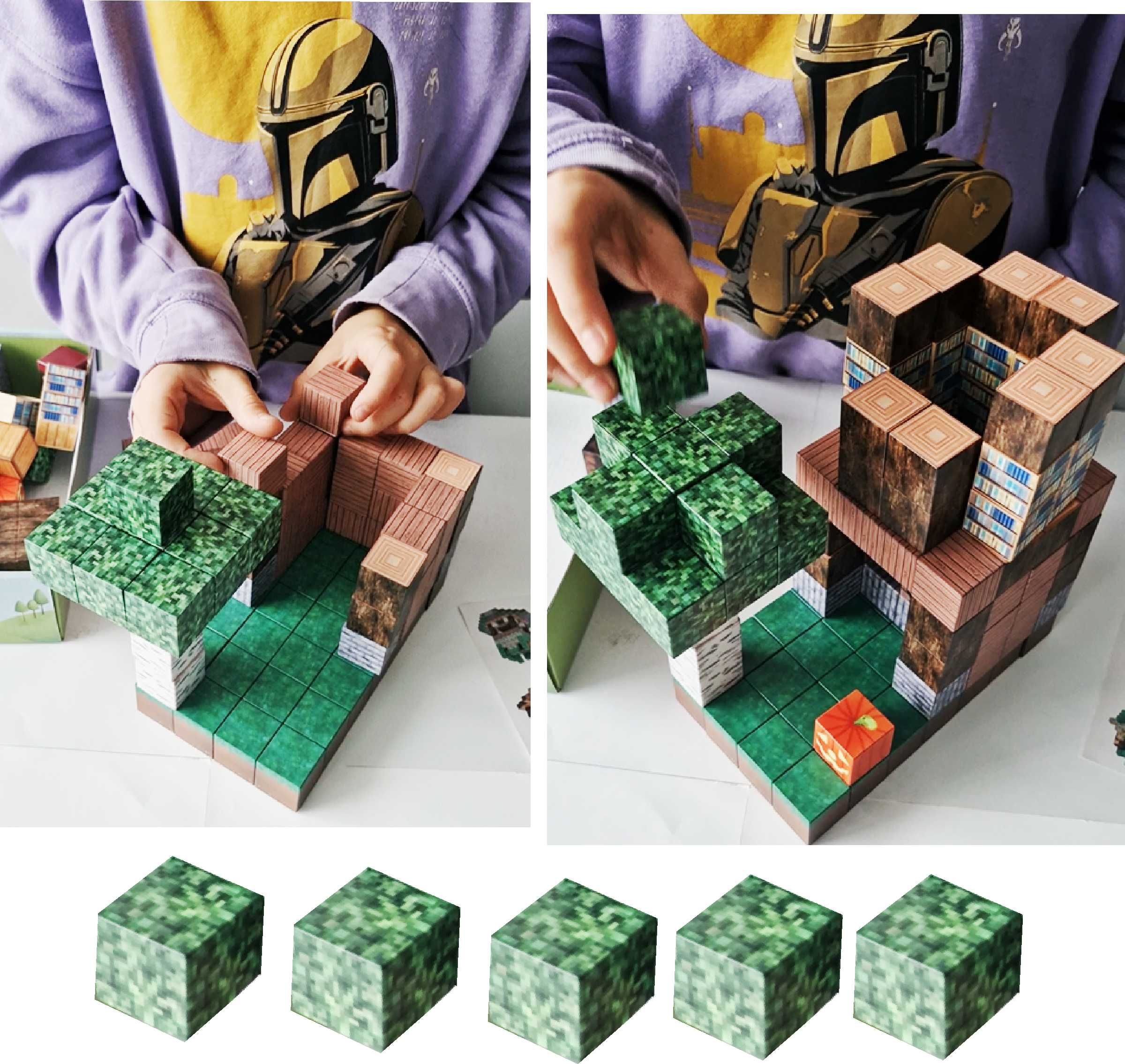 Magnetyczne Klocki 128 szt w stylu Minecraft duże bloki