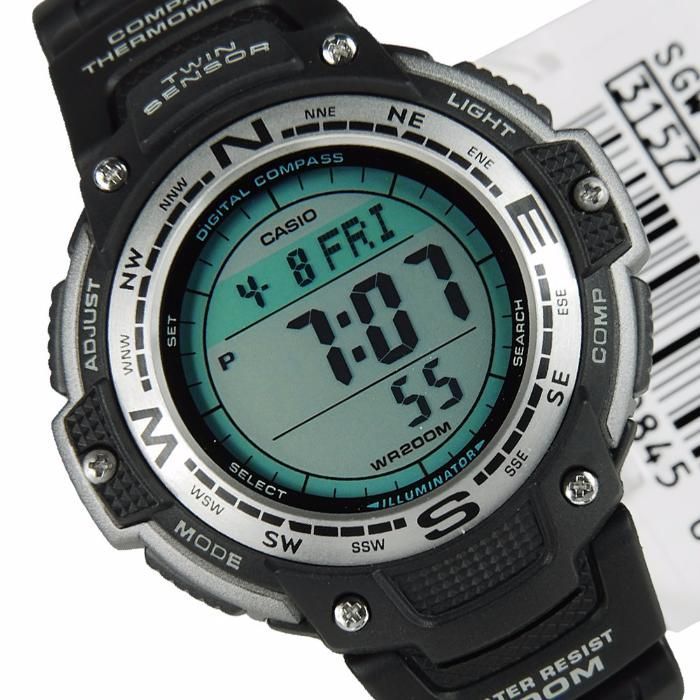 ОРИГІНАЛ|НОВИЙ:Чоловічий годинник Casio SGW-100-1VEF|Компас. Гарантія!