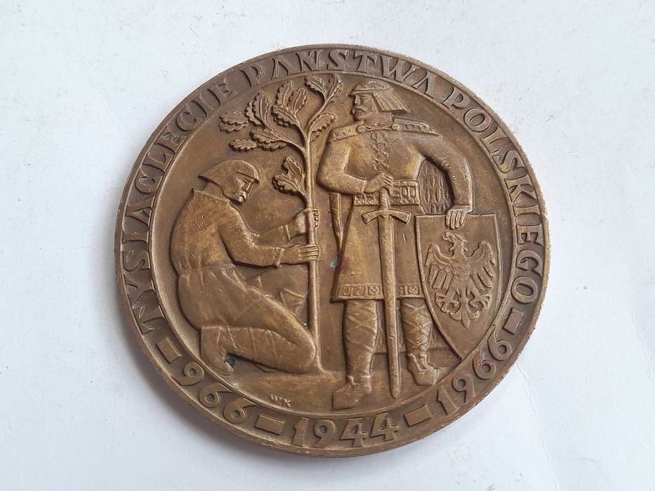 Medal Tysiąclecie Państwa Polskiego 966 - 1966 (mosiężny)