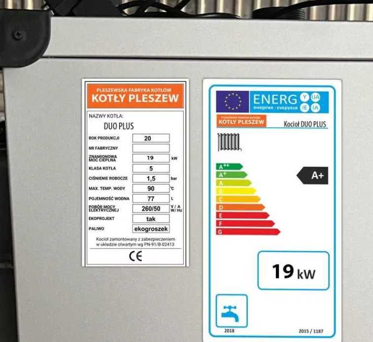 Piec Zasypowy 19kW Producent Kotły Dostawa Gratis Drewno Węgiel Kocioł