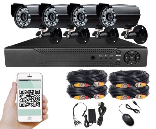 Monitoring + dekoder + 4 kamery + 5 mpx - gwarancja